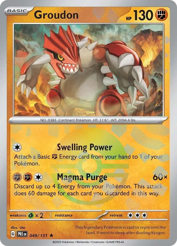 Groudon (Poke Ball Pattern) (049/131) (SV: Prismatic Evolutions)