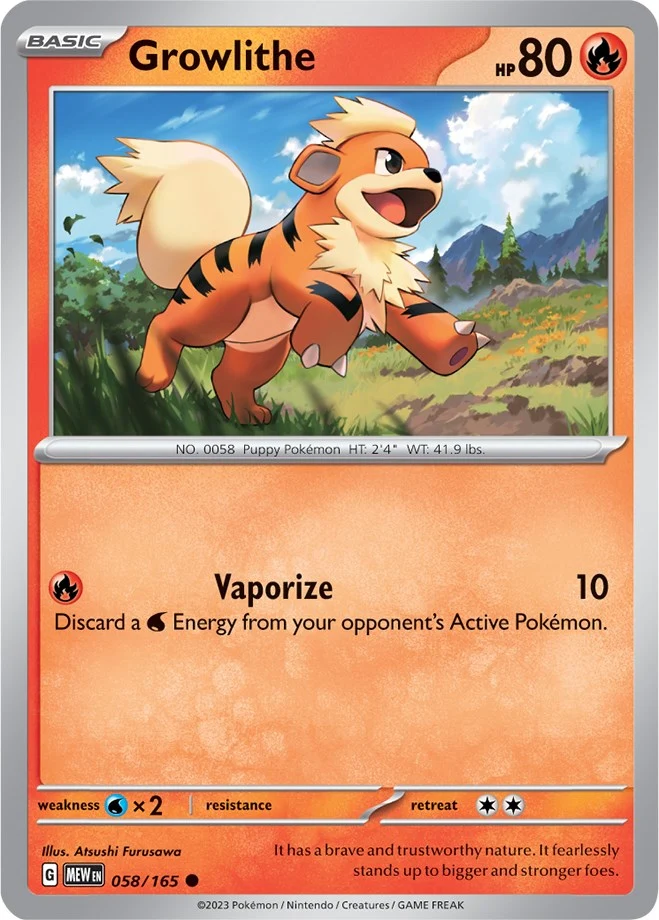 Growlithe (058/165) (SV: Scarlet & Violet 151)
