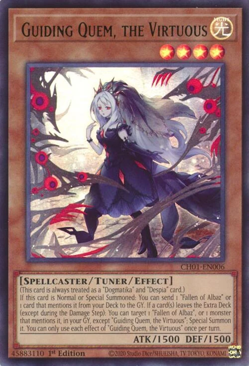 Guiding Quem, the Virtuous (CH01-EN006) (THE CHRONICLES DECK: The Fallen & The Virtuous (All-Foil Edition))