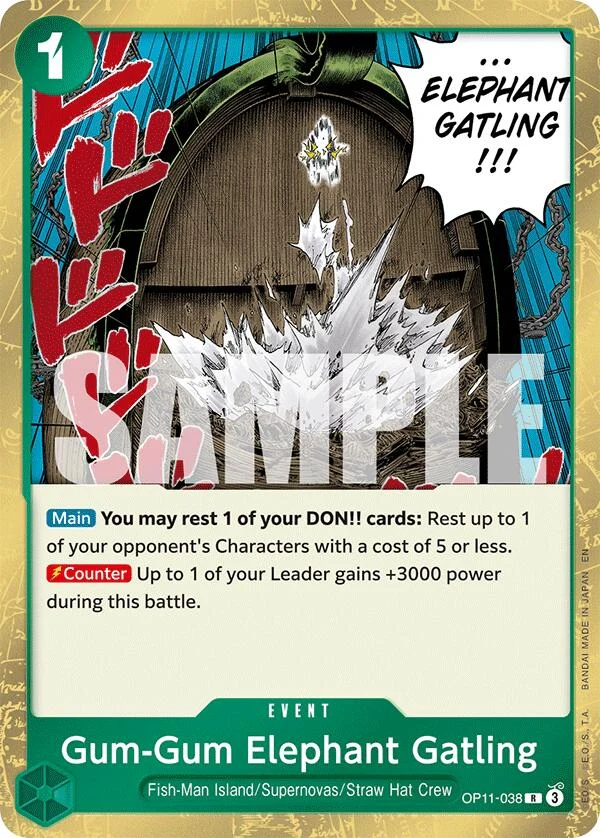 Gum-Gum Elephant Gatling (OP11-038) (A Fist of Divine Speed)