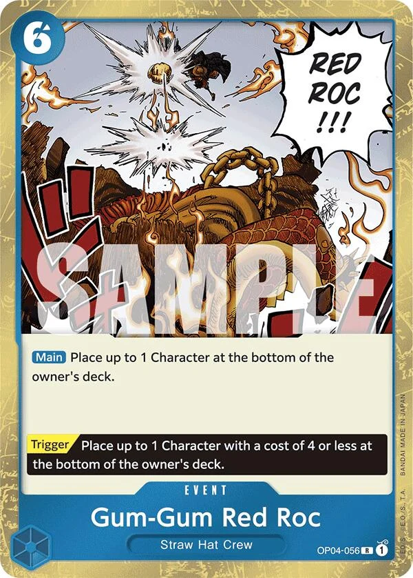 Gum-Gum Red Roc (Jolly Roger Foil) (OP04-056) (Premium Booster -The Best-)