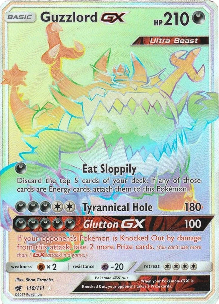 Guzzlord GX (Secret) (116/111) (SM - Crimson Invasion)