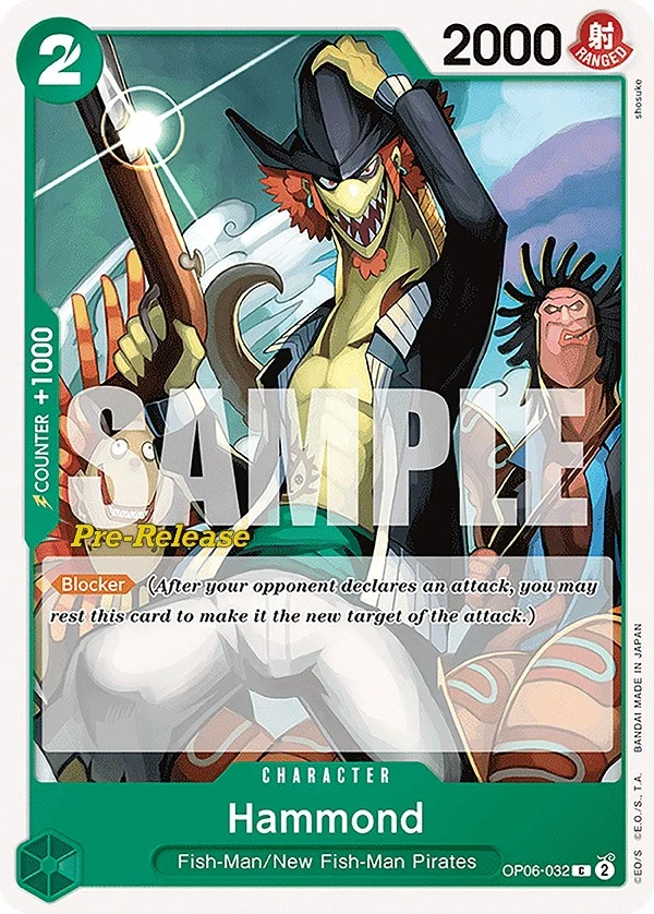 Hammond (OP06-032) (Wings of the Captain Pre-Release Cards)