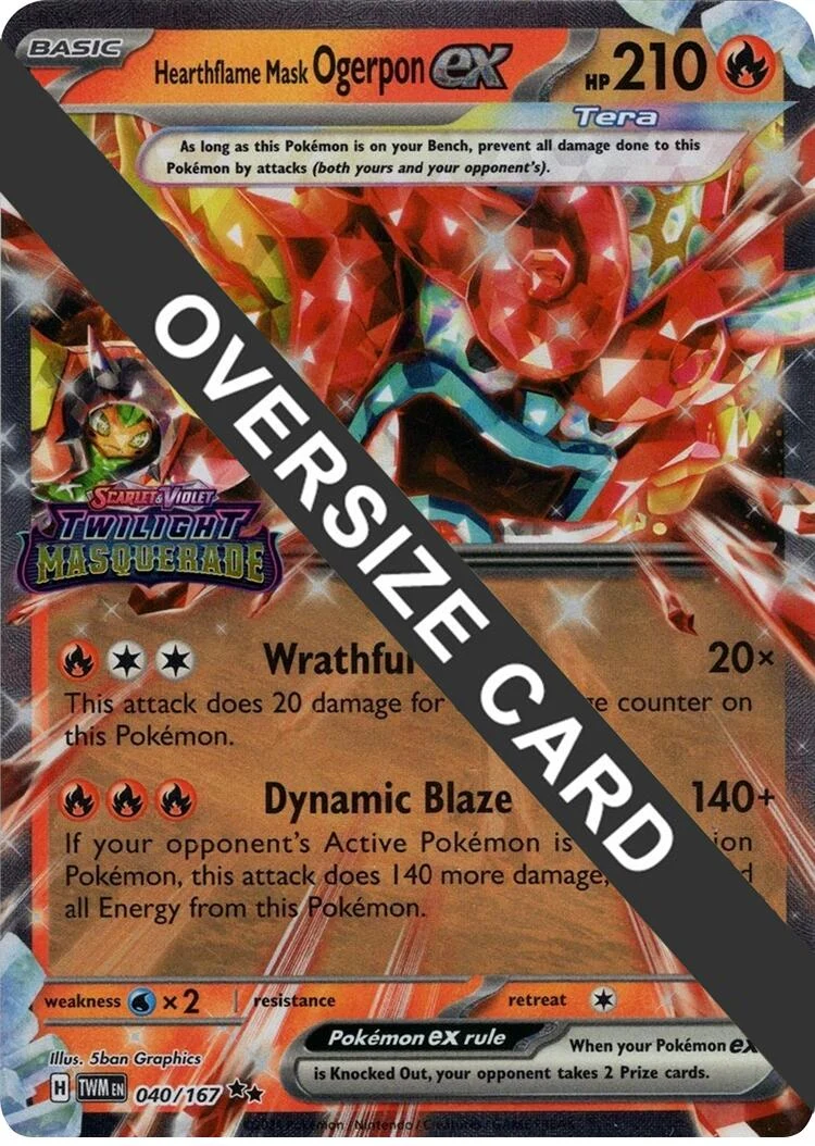 Hearthflame Mask Ogerpon ex (Twilight Masquerade Stamp) (040/167)