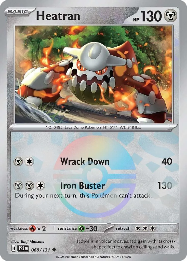 Heatran (Poke Ball Pattern) (068/131) (SV: Prismatic Evolutions)