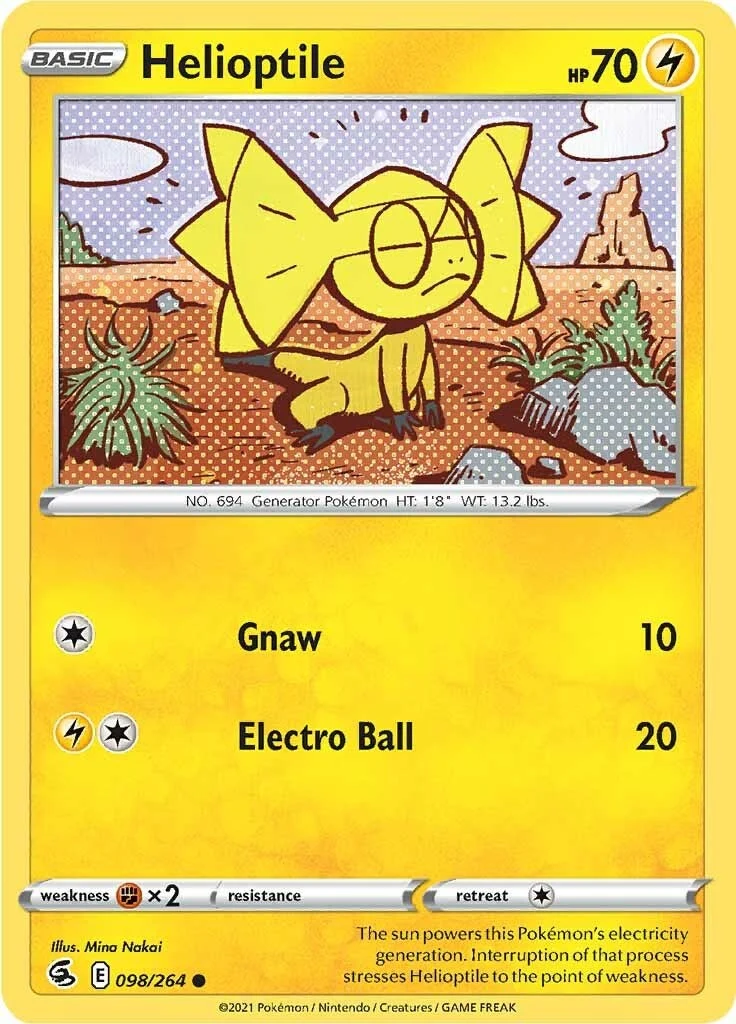 Helioptile (098/264) (SWSH08: Fusion Strike)
