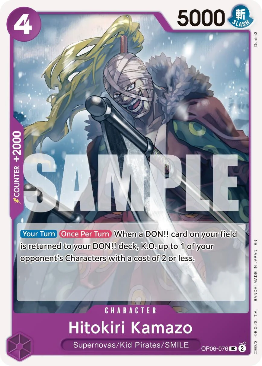 Hitokiri Kamazo (Reprint) (OP06-076) (Premium Booster -The Best- Vol. 2)