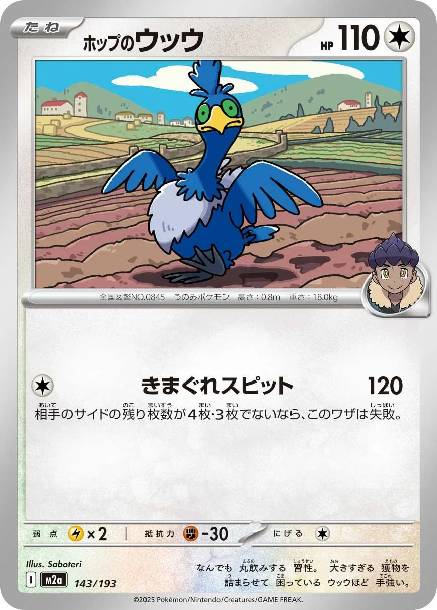 Hop's Cramorant (143/193) (M2a: High Class Pack: MEGA Dream ex)