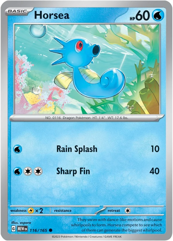 Horsea (116/165) (SV: Scarlet & Violet 151)