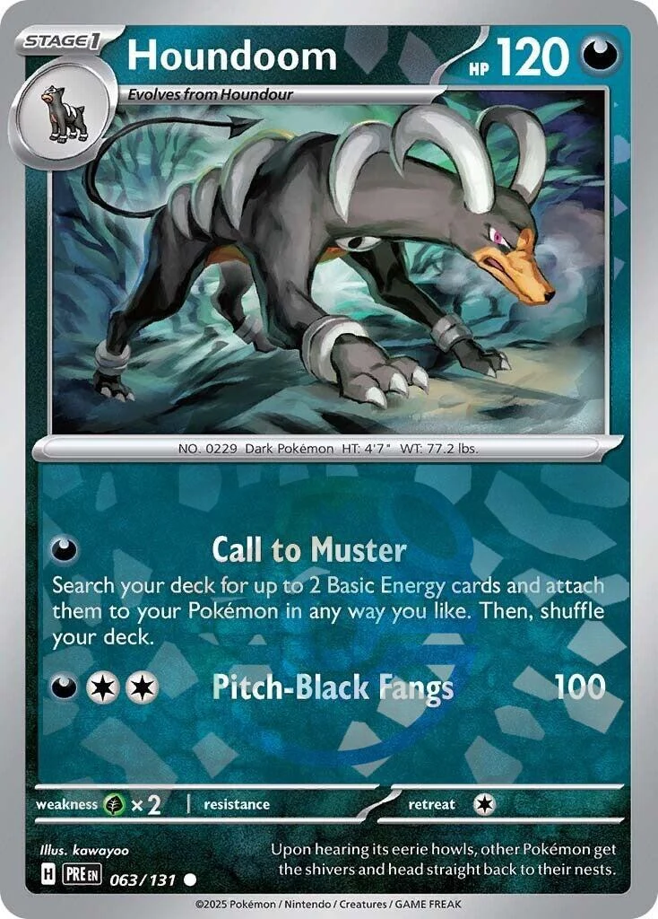Houndoom (Master Ball Pattern) (063/131) (SV: Prismatic Evolutions)