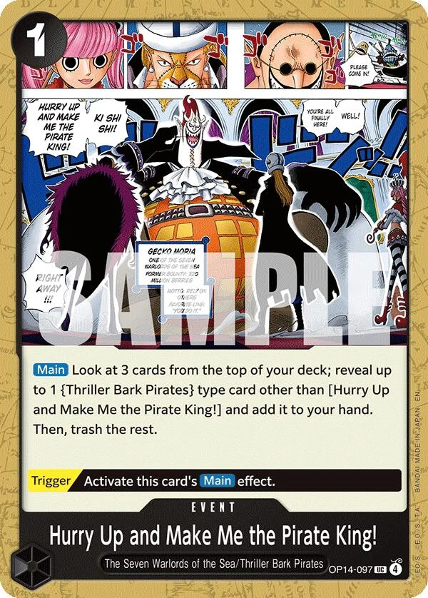 Hurry Up and Make Me the Pirate King! (OP14-097) (The Azure Sea's Seven)