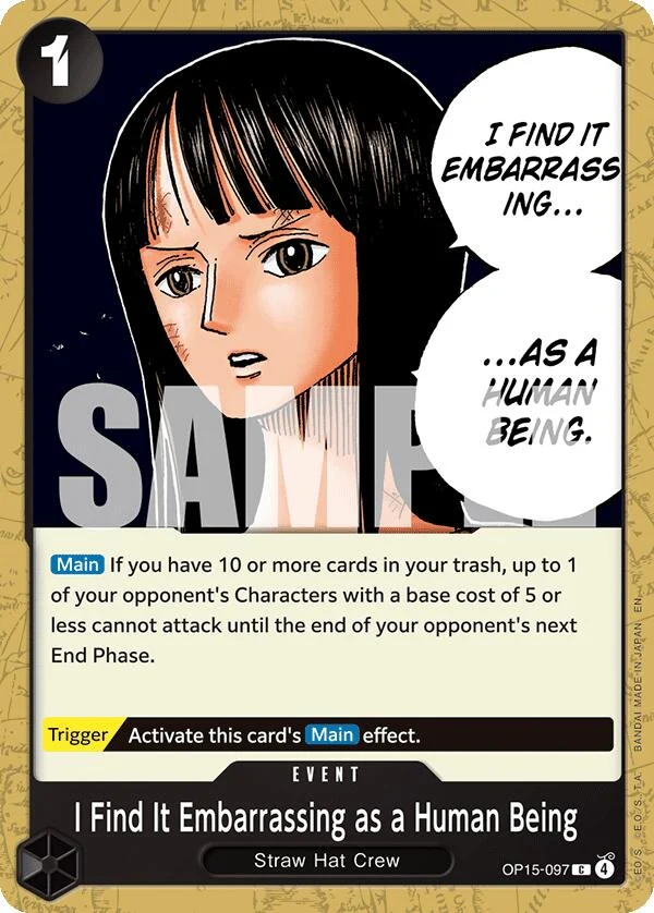 I Find It Embarrassing as a Human Being (OP15-097) (Adventure on Kami's Island)