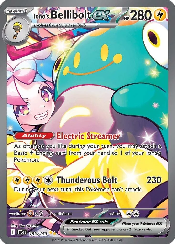 Iono's Bellibolt ex (183/159) (SV09: Journey Together)