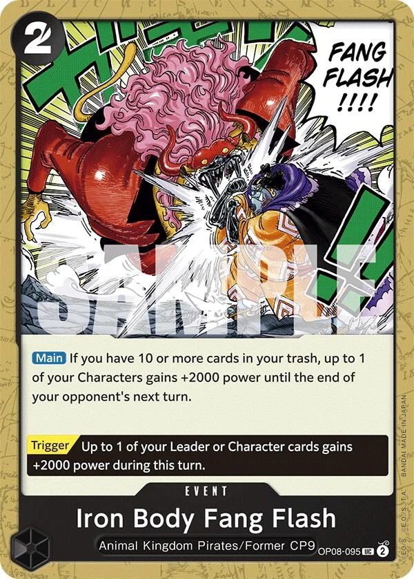 Iron Body Fang Flash (OP08-095) (Two Legends)