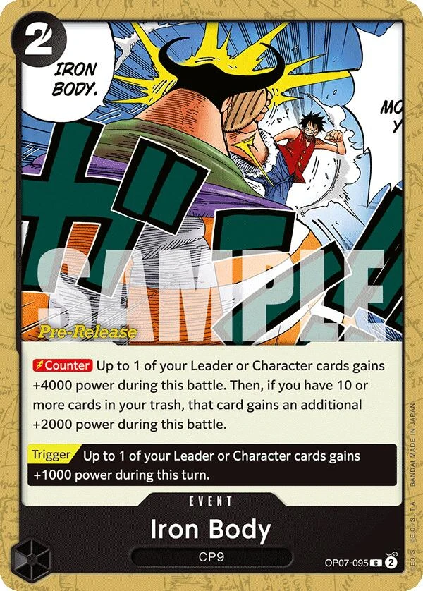 Iron Body (OP07-095) (500 Years in the Future Pre-Release Cards)