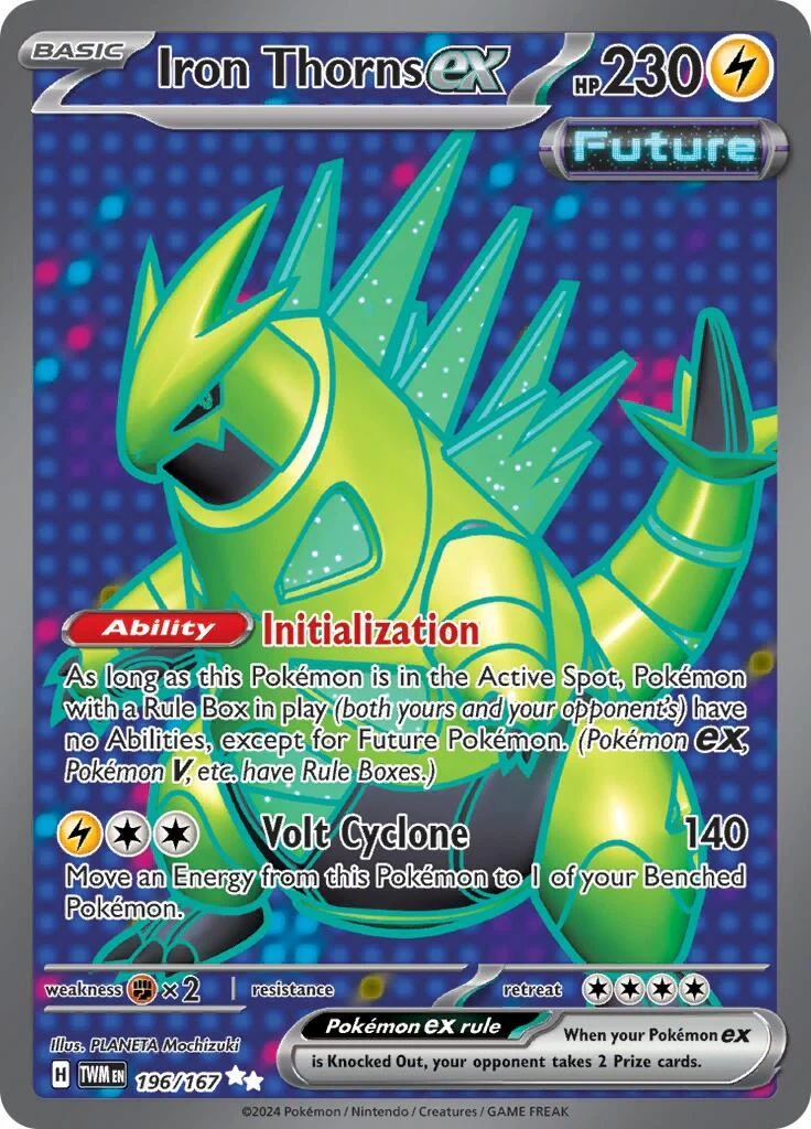 Iron Thorns ex (196/167) (SV06: Twilight Masquerade)
