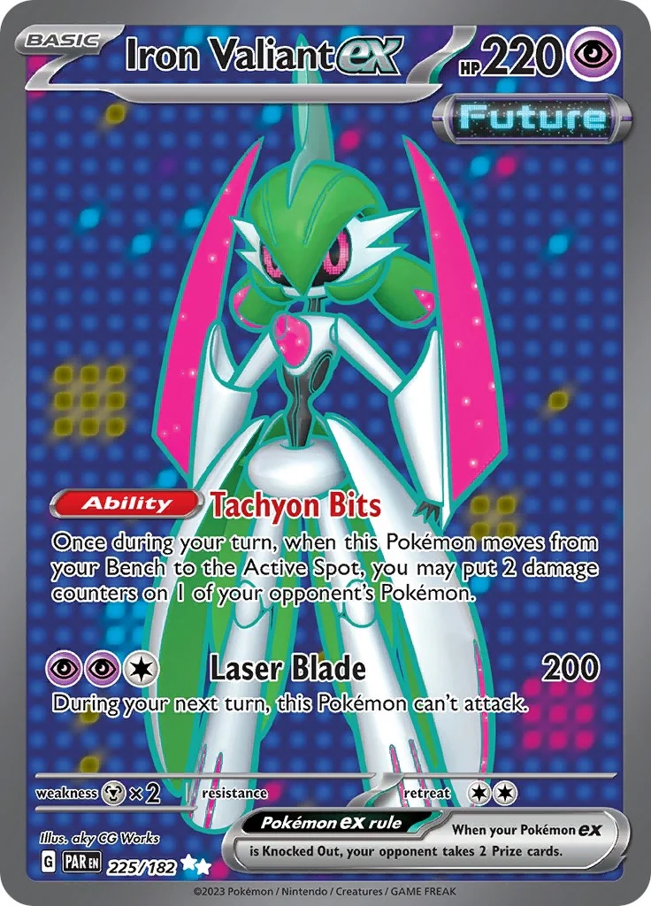 Iron Valiant ex (225/182) (SV04: Paradox Rift)