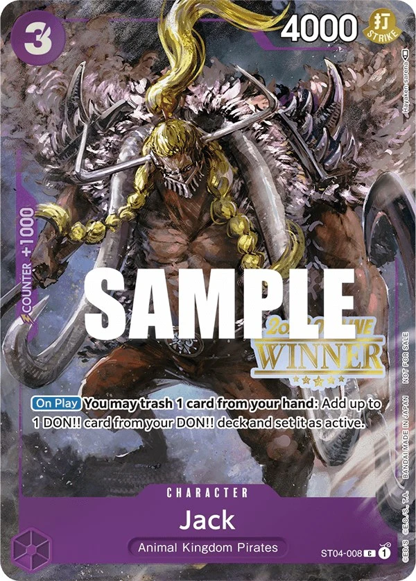 Jack (Offline Regional 2023) [Winner] (ST04-008) (One Piece Promotion Cards)