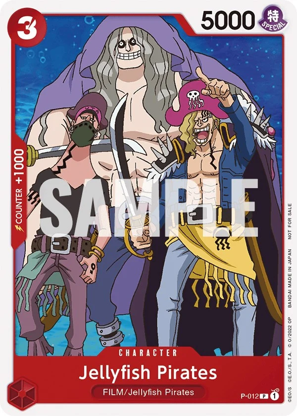 Jellyfish Pirates (One Piece Film Red) (P-012) (One Piece Promotion Cards)