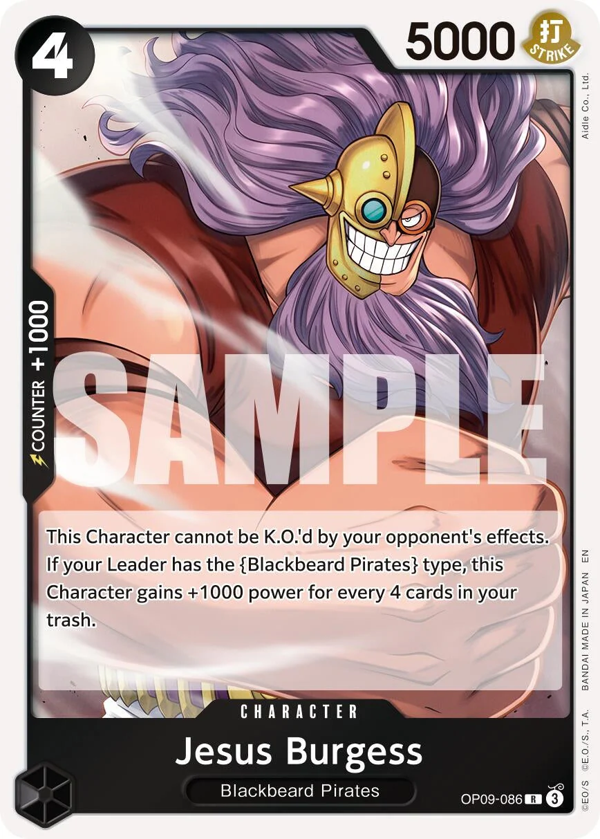 Jesus Burgess (Reprint) (OP09-086) (Premium Booster -The Best- Vol. 2)