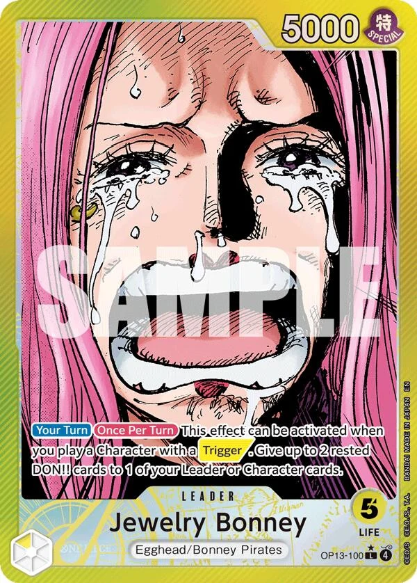 Jewelry Bonney (100) (Alternate Art) (OP13-100) (Carrying On His Will)