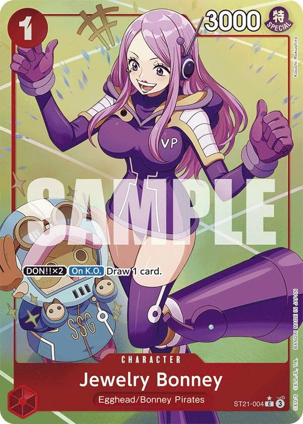 Jewelry Bonney (Parallel) (ST21-004) (Starter Deck EX: Gear 5)