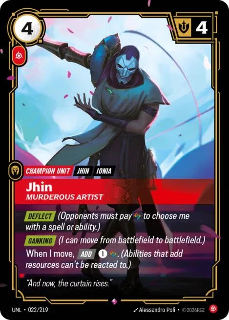 Jhin - Murderous Artist (022/219) (Unleashed)