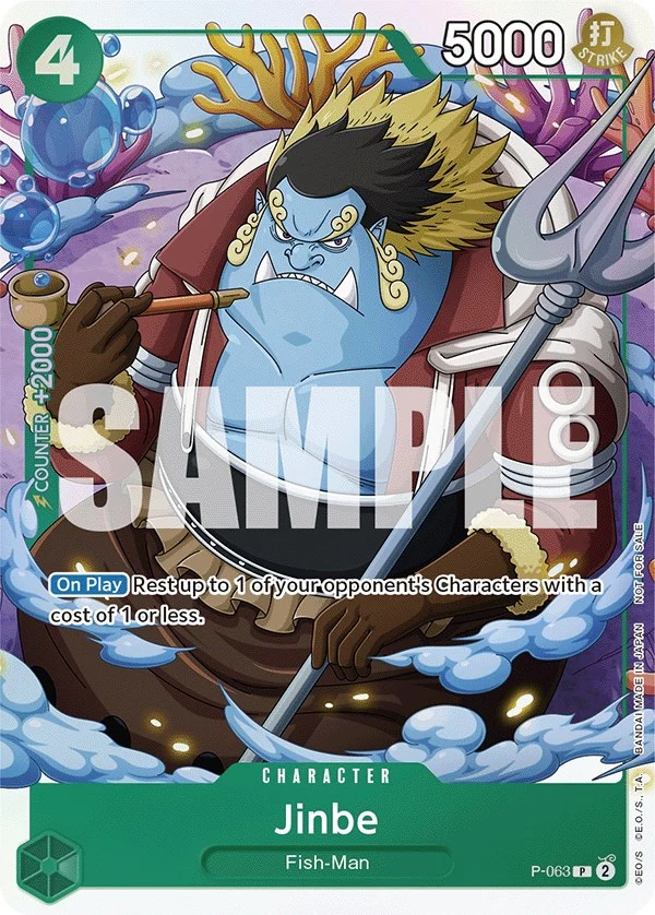 Jinbe (Event Pack Vol. 4) (P-063) (One Piece Promotion Cards)