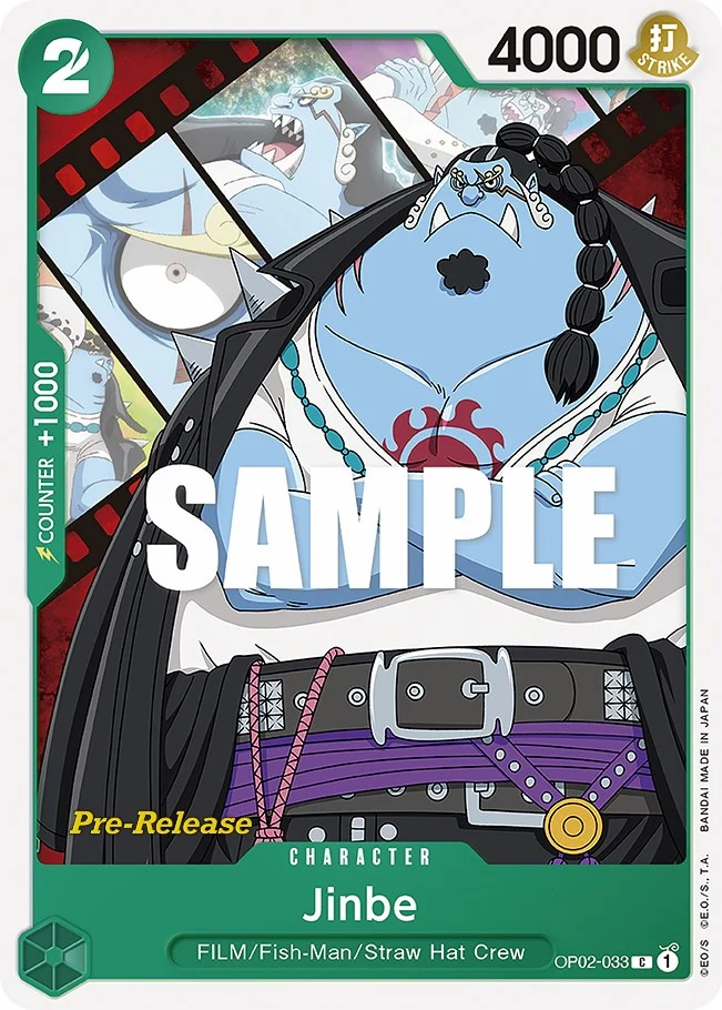 Jinbe (OP02-033) (Paramount War Pre-Release Cards)