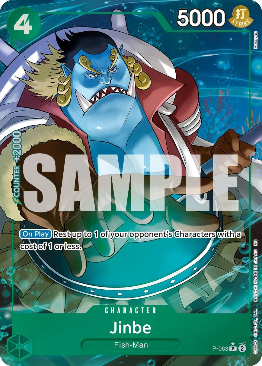 Jinbe - P-063 (Alternate Art) (P-063) (Premium Booster -The Best- Vol. 2)
