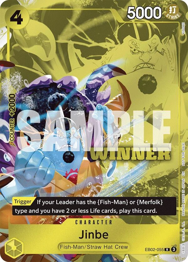 Jinbe (Winner Pack 2025 Vol. 3) (EB02-055) (One Piece Promotion Cards)