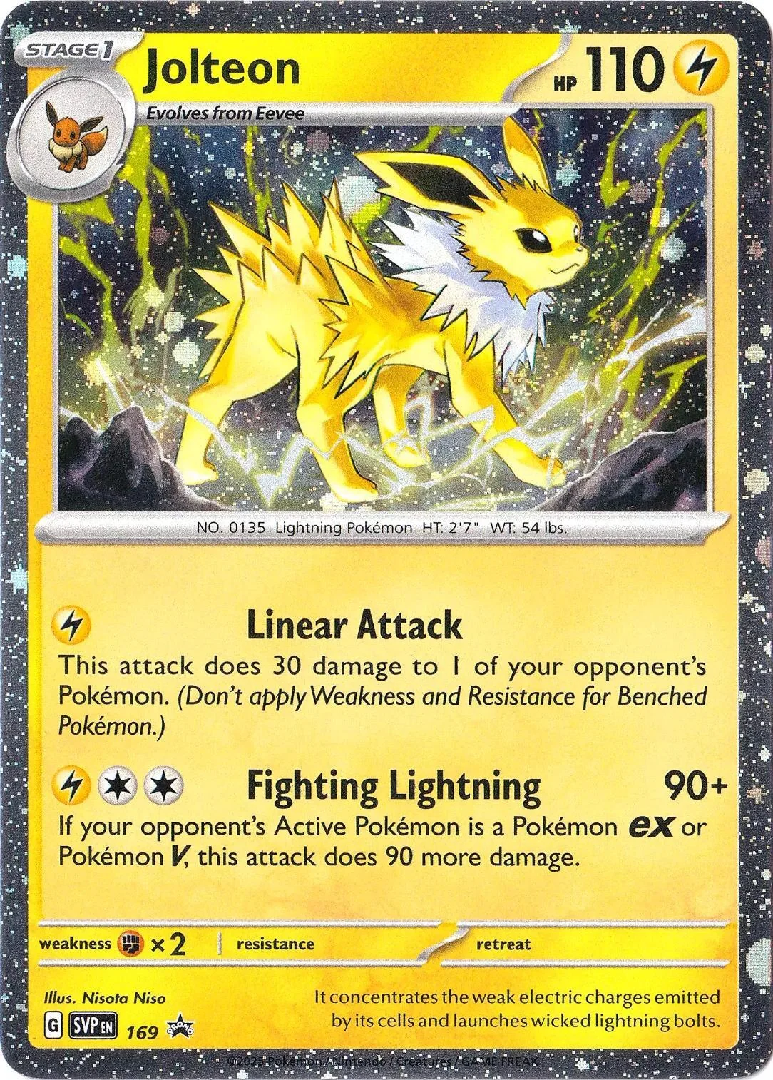 Jolteon - 169 (Cosmos Holo) (169) [SV: Scarlet & Violet Promo Cards]