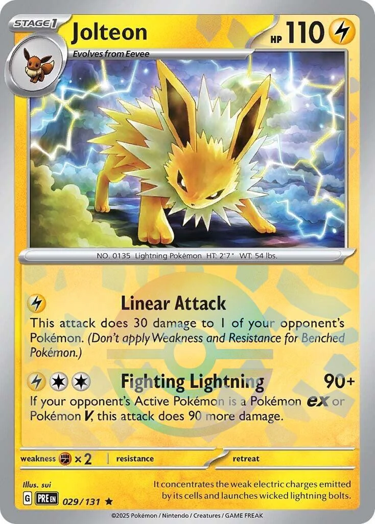 Jolteon (Poke Ball Pattern) (029/131) (SV: Prismatic Evolutions)