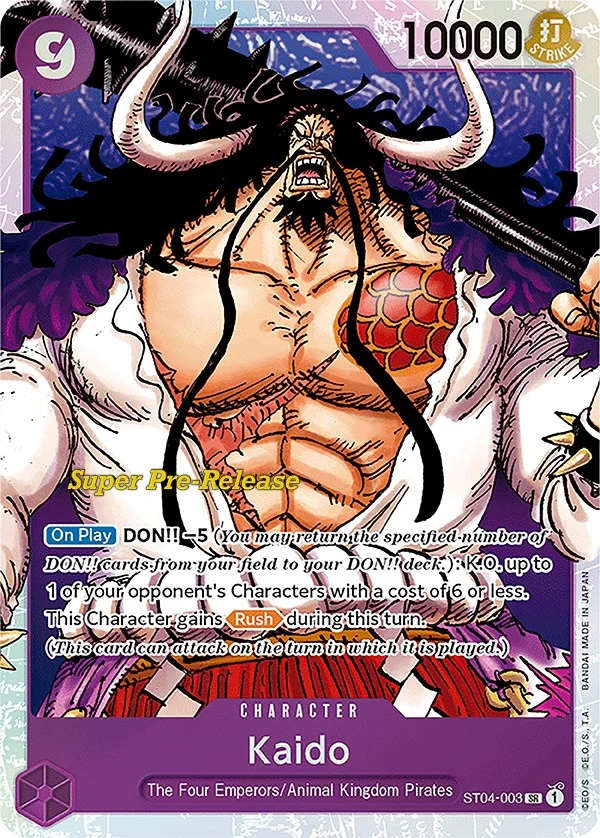 Kaido (003) (ST04-003) (Super Pre-Release Starter Deck 4: Animal Kingdom Pirates)
