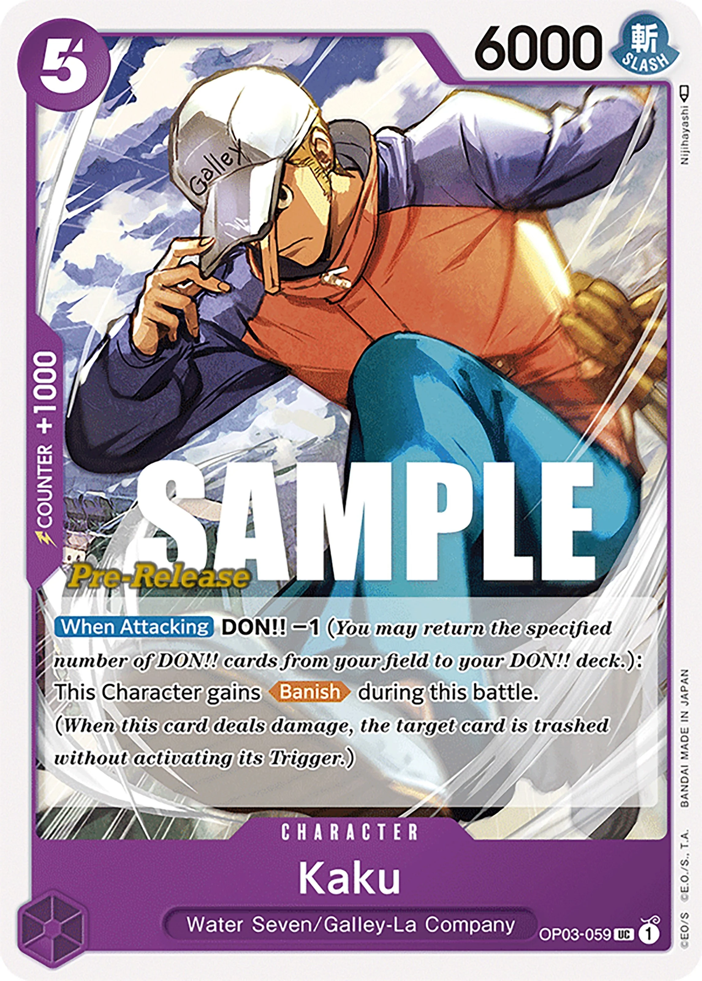 Kaku (OP03-059) (Pillars of Strength Pre-Release Cards)