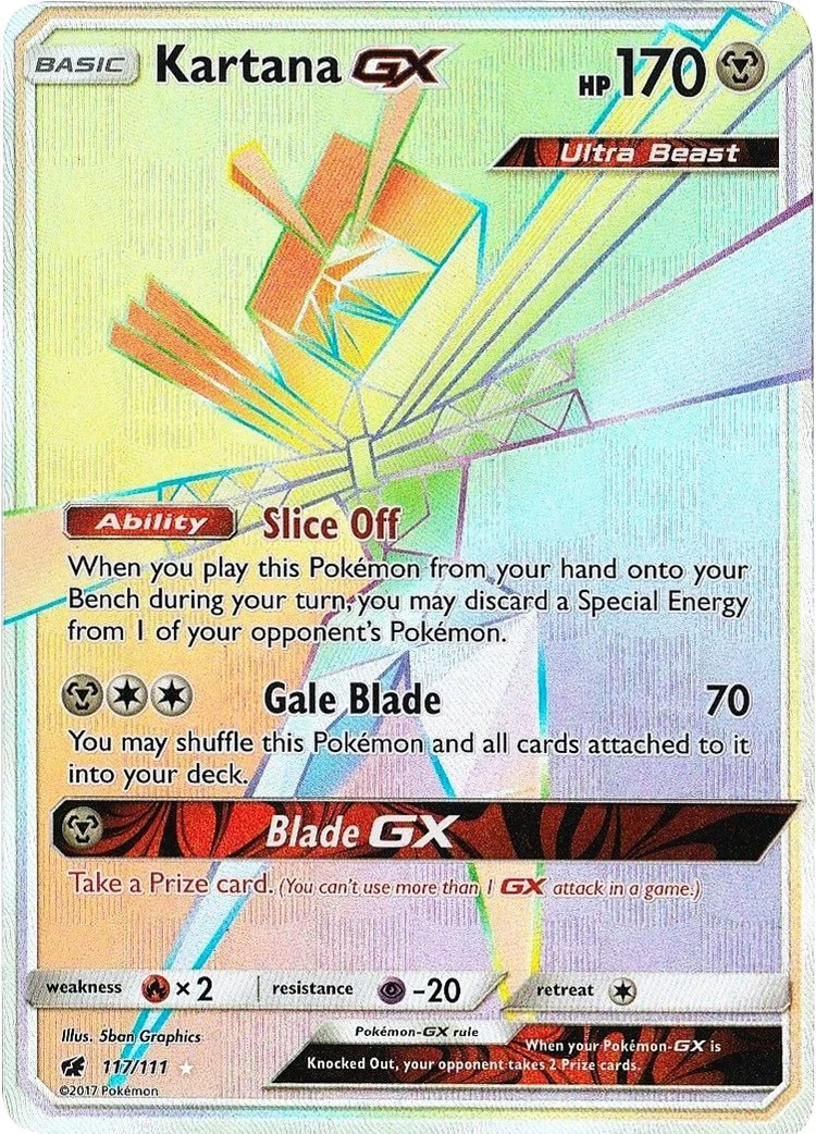 Kartana GX (Secret) (117/111) (SM - Crimson Invasion)