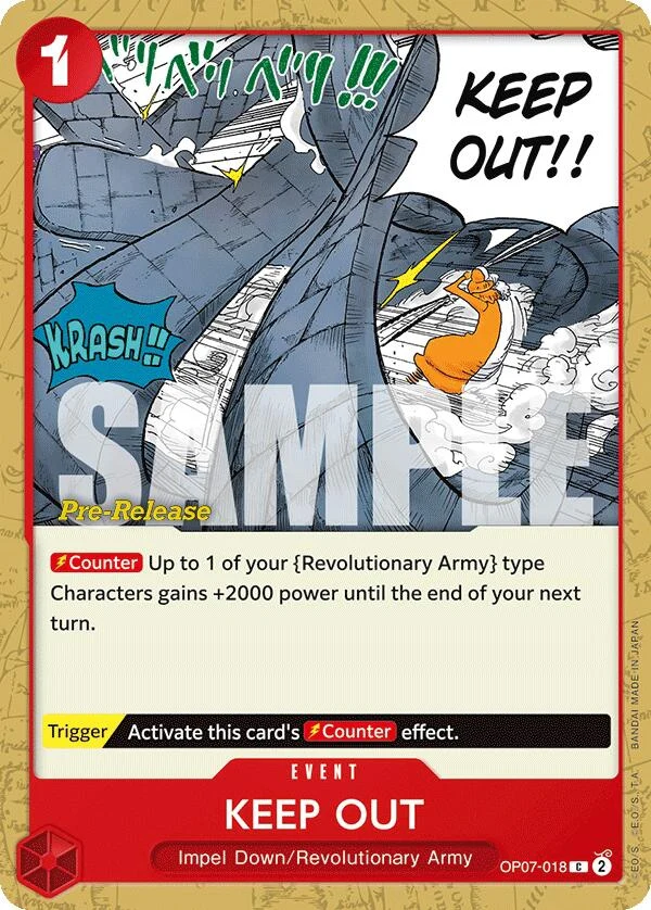 Keep Out (OP07-018) (500 Years in the Future Pre-Release Cards)