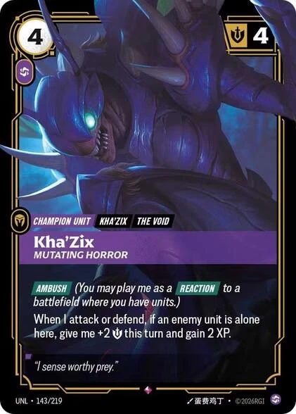 Kha'Zix - Mutating Horror (143/219) (Unleashed)
