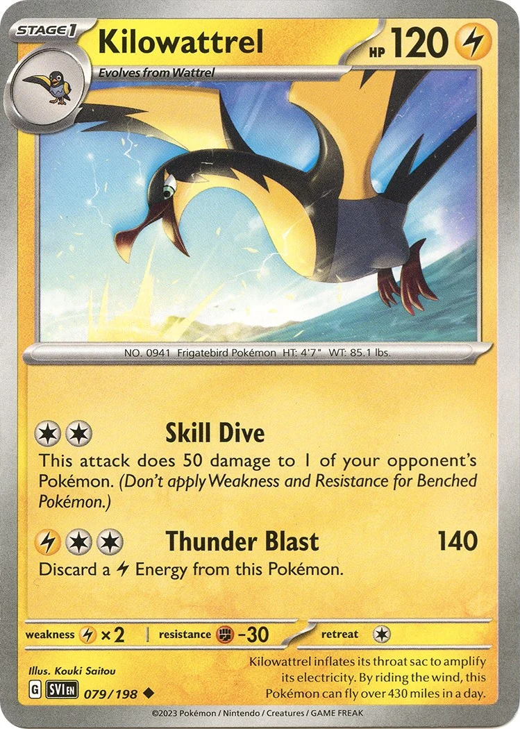 Kilowattrel (079/198) (SV01: Scarlet & Violet Base Set)