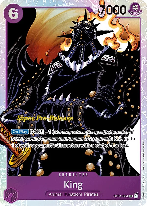 King (ST04-004) (Super Pre-Release Starter Deck 4: Animal Kingdom Pirates)