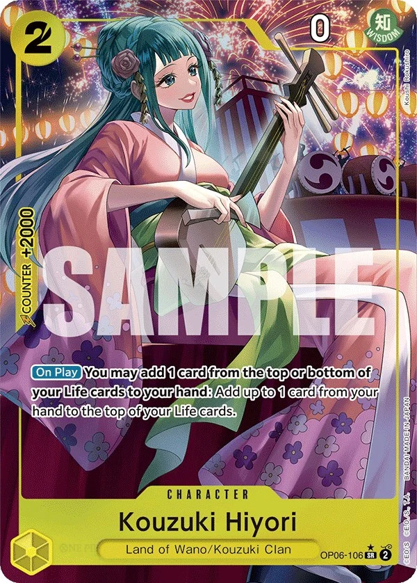 Kouzuki Hiyori (Alternate Art) (OP06-106) (Wings of the Captain)