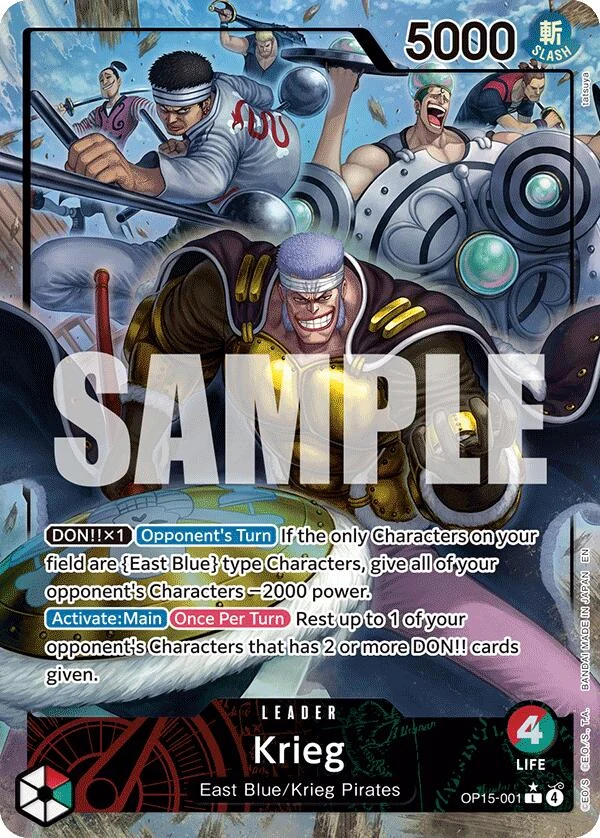 Krieg (OP15-001) (Alternate Art) (OP15-001) (Adventure on Kami's Island)