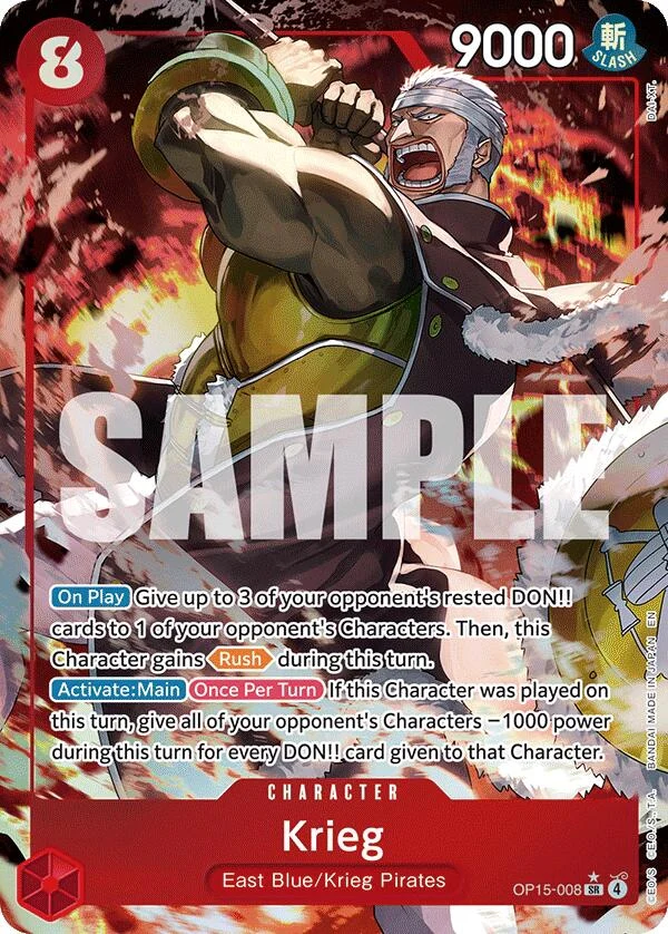 Krieg (OP15-008) (Alternate Art) (OP15-008) (Adventure on Kami's Island)