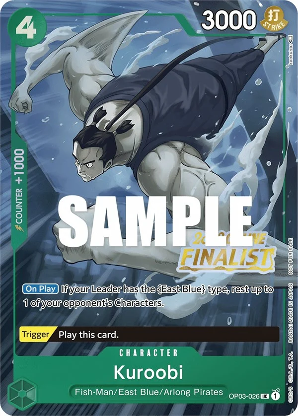 Kuroobi (Online Regional 2023) [Finalist] (OP03-026) (One Piece Promotion Cards)