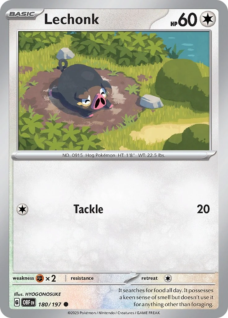 Lechonk (180/197) (SV03: Obsidian Flames)