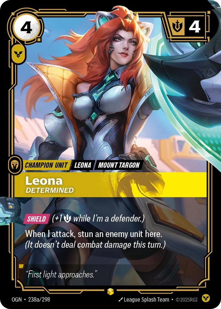 Leona - Determined (Alternate Art) (238a/298) (Origins)