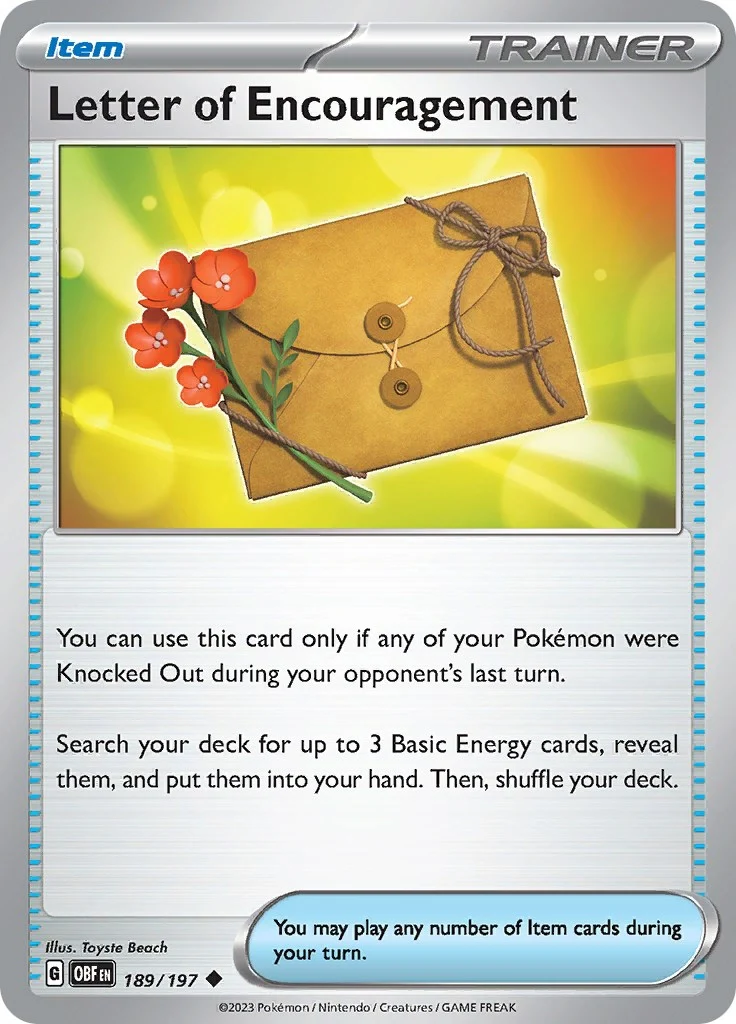 Letter of Encouragement (189/197) (SV03: Obsidian Flames)