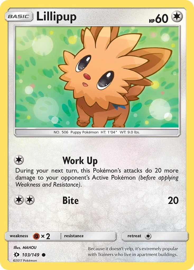 Lillipup (103/149) (SM Base Set)