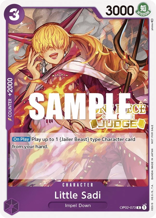 Little Sadi (Judge) (OP02-073) (One Piece Promotion Cards)