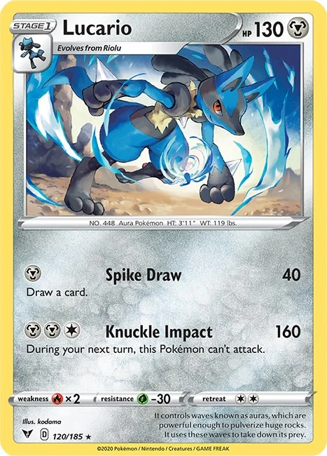 Lucario (120/185) (SWSH04: Vivid Voltage)